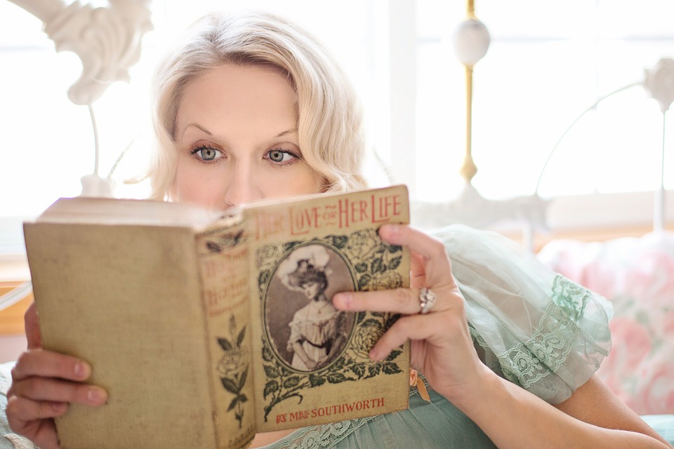 reading romance book