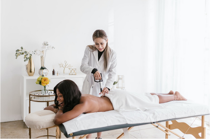 a physiotherapy session